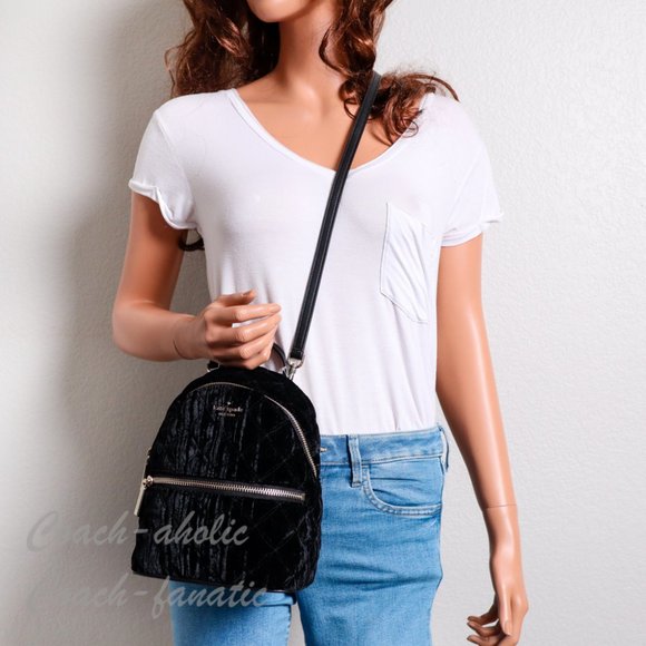 kate spade Bags Nwt Kate Spade Natalia Velvet Mini Backpack Poshmark